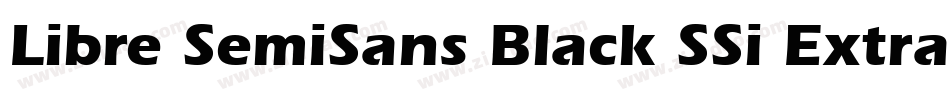 Libre SemiSans Black SSi Extra Bold字体转换